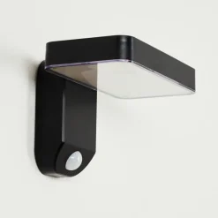 hofstein Lampe solaires Bondarp LED Noir, 1 lumière, Détecteur de mouvement