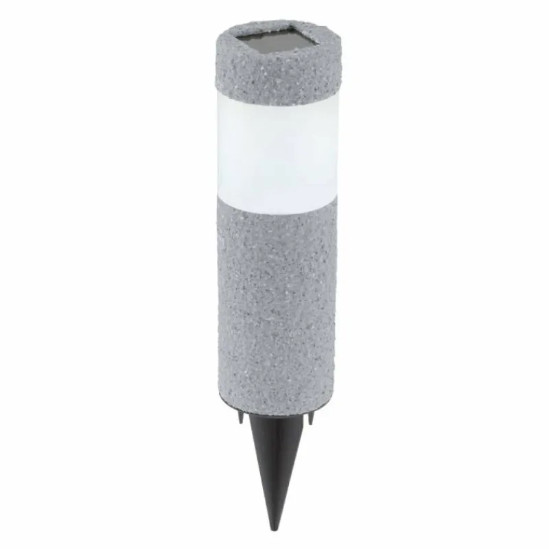Luminaires Eglo Lampe solaires Eglo STONE LED Gris, 1 lumière