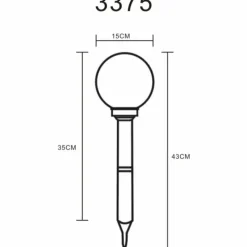 Luminaires Globo Lighting Lampe solaires Globo LED Argenté, 2 lumières