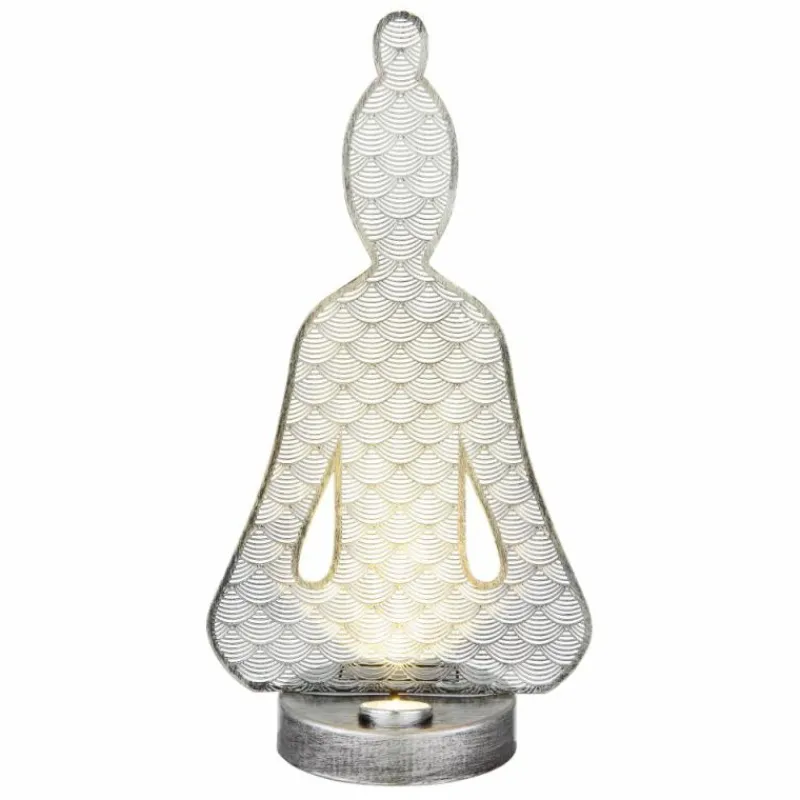 Luminaires Rustiques-Luminaires Globo Lighting Lampe solaires Globo LED Argent Oxydé, Noir, 1 lumière