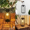 Style Boho-Chic-hofstein Lampe solaires Klovsta LED Noir, 1 lumière