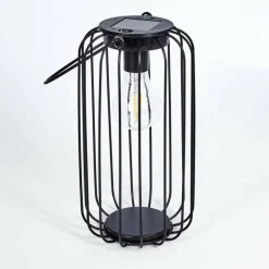 Style Boho-Chic-hofstein Lampe solaires Klovsta LED Noir, 1 lumière