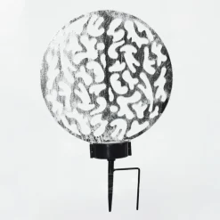 Luminaires Orientaux-hofstein Lampe solaires Kupa LED Noir, Argenté, 2 lumières