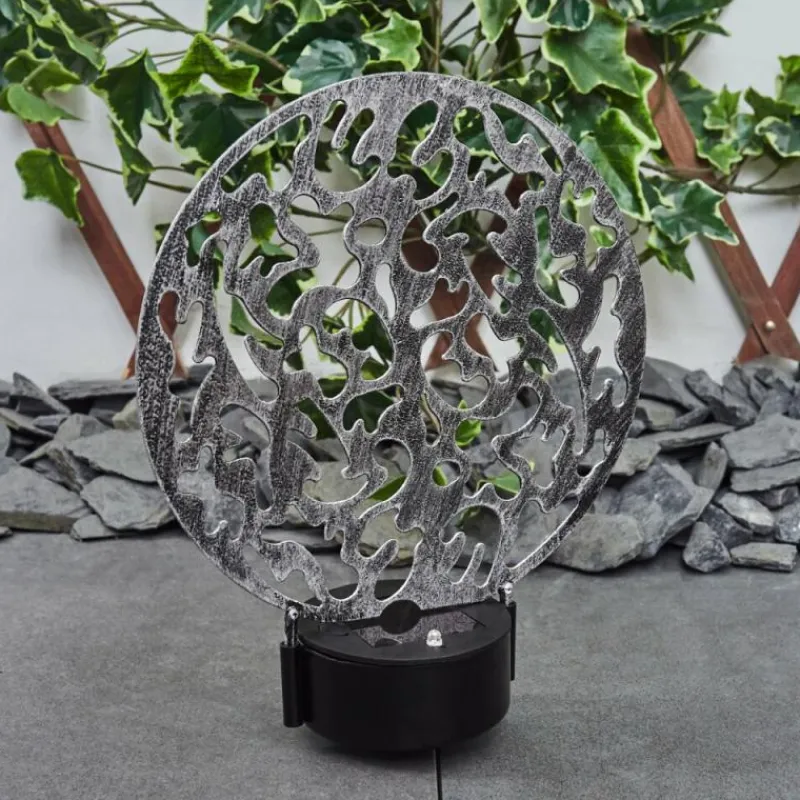 Luminaires Orientaux-hofstein Lampe solaires Kupa LED Noir, Argenté, 2 lumières