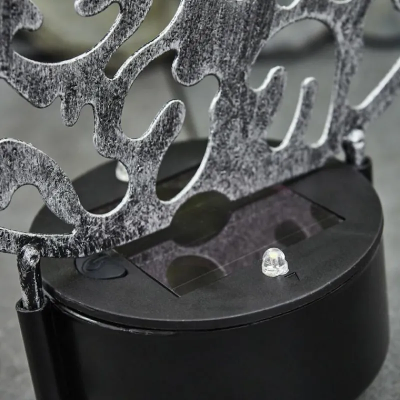 Luminaires Orientaux-hofstein Lampe solaires Kupa LED Noir, Argenté, 2 lumières