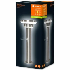 Luminaires Ledvance Lampe solaires LEDVANCE ENDURA® Acier inoxydable, 1 lumière, Détecteur de mouvement