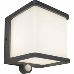 Luminaires Lutec Lampe solaires Lutec DOBLO LED Anthracite, 1 lumière, Détecteur de mouvement