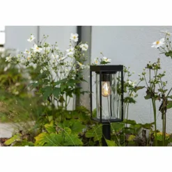 Luminaires Lutec Lampe solaires Lutec Flair LED Noir, 1 lumière