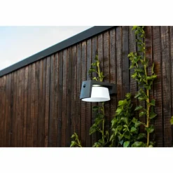 Luminaires Lutec Lampe solaires Lutec Moon LED Anthracite, 1 lumière, Détecteur de mouvement