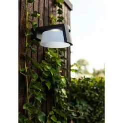 Luminaires Lutec Lampe solaires Lutec Moon LED Anthracite, 1 lumière, Détecteur de mouvement