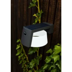 Luminaires Lutec Lampe solaires Lutec Moon LED Anthracite, 1 lumière, Détecteur de mouvement