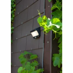 Luminaires Lutec Lampe solaires Lutec TRY LED Anthracite, 1 lumière, Détecteur de mouvement