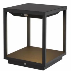 Luminaires Mantra Lampe solaires Mantra MERIBEL LED Noir, 1 lumière, Détecteur de mouvement