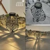hofstein Lampe solaires Mesan LED Noir, Argenté, 1 lumière