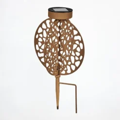 hofstein Lampe solaires Mesan LED Orange, Rouille, Noir, 1 lumière