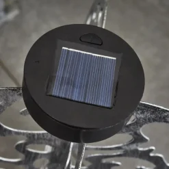 Luminaires Orientaux-hofstein Lampe solaires Mesan LED Noir, Argenté, 1 lumière