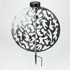 Luminaires Orientaux-hofstein Lampe solaires Mesan LED Noir, Argenté, 1 lumière