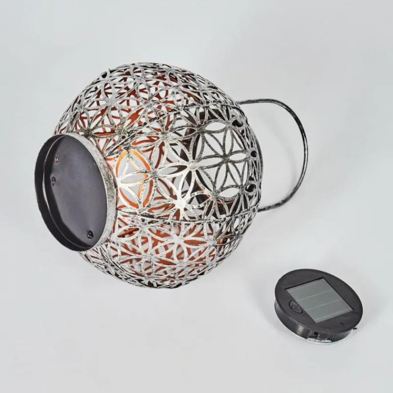 Luminaires Orientaux-hofstein Lampe solaires Moreland LED Cuivre, Noir, Argenté, 1 lumière