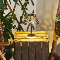 Luminaires Orientaux-hofstein Lampe solaires Moreland LED Noir, 1 lumière