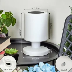 hofstein Lampe solaires Pontaut LED Blanc, 1 lumière