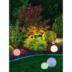 Lampes À Boules-Luminaires Reality Lampe solaires Reality Melo LED Blanc, 1 lumière, Télécommandes, Changeur de couleurs