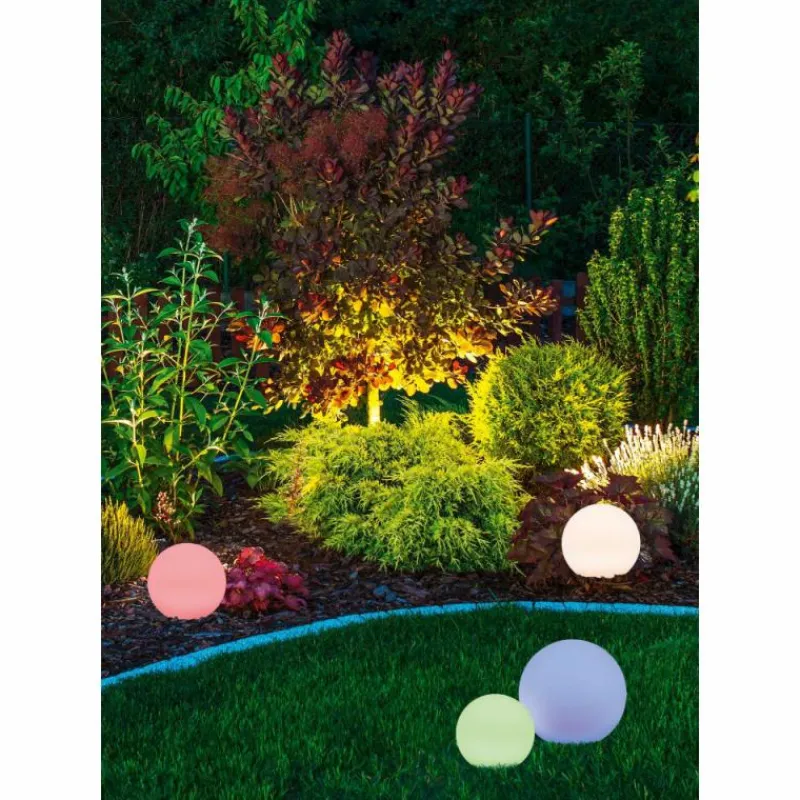 Lampes À Boules-Luminaires Reality Lampe solaires Reality Melo LED Blanc, 1 lumière, Télécommandes, Changeur de couleurs