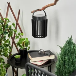 hofstein Lampe solaires Rossina LED Noir, 1 lumière