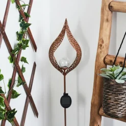 Luminaires Orientaux-hofstein Lampe solaires Rovinj LED Rouille, 1 lumière