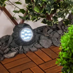 hofstein Lampe solaires Sameo LED Brun, 8 lumières