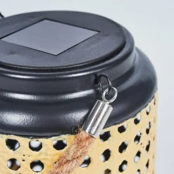 Style Boho-Chic-hofstein Lampe solaires Sessivi LED Brun, Noir, 1 lumière