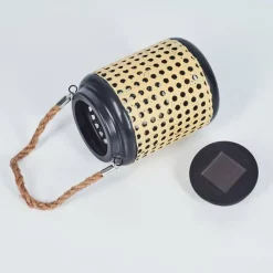 Style Boho-Chic-hofstein Lampe solaires Sessivi LED Brun, Noir, 1 lumière