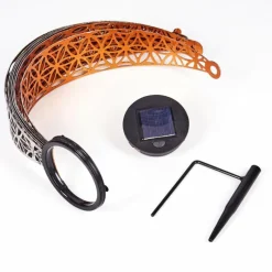 Luminaires Orientaux-hofstein Lampe solaires Wasalea LED Bronze, Noir, Argenté, 1 lumière