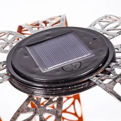 Luminaires Orientaux-hofstein Lampe solaires Wasalea LED Bronze, Noir, Argenté, 1 lumière