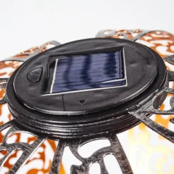 Luminaires Orientaux-hofstein Lampe solaires Wasalea LED Bronze, Noir, Argenté, 1 lumière