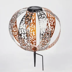 Luminaires Orientaux-hofstein Lampe solaires Wasalea LED Bronze, Noir, Argenté, 1 lumière