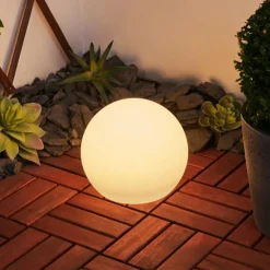 hofstein Lampe solaires Ykullen LED Noir, 1 lumière, Télécommandes, Changeur de couleurs