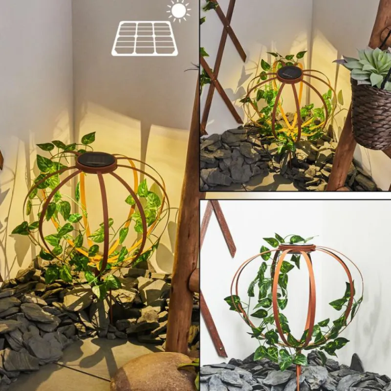Lampes À Boules-hofstein Lampe solaires Yonkers LED Vert, Rouille, 1 lumière