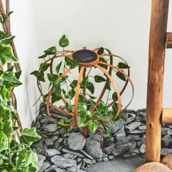 Lampes À Boules-hofstein Lampe solaires Yonkers LED Vert, Rouille, 1 lumière