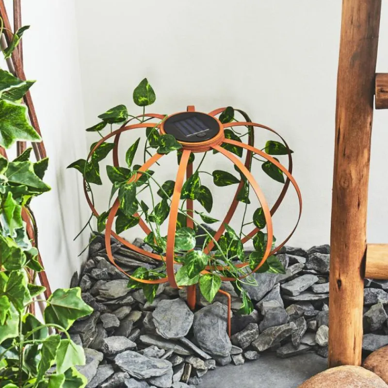 Lampes À Boules-hofstein Lampe solaires Yonkers LED Vert, Rouille, 1 lumière