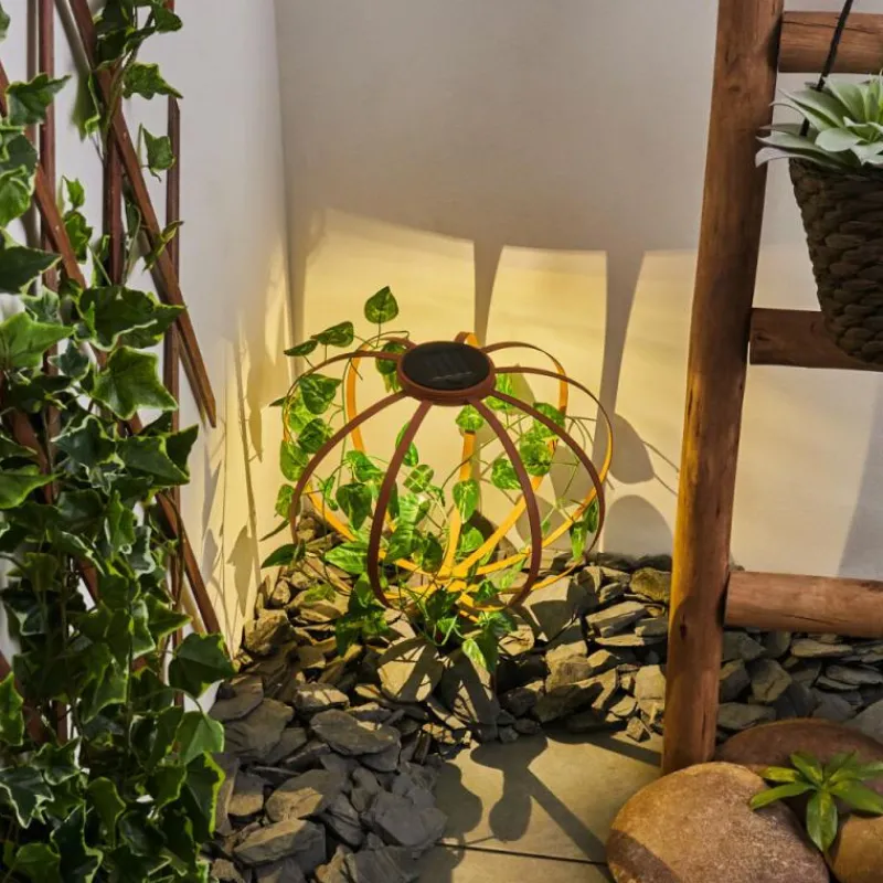 Lampes À Boules-hofstein Lampe solaires Yonkers LED Vert, Rouille, 1 lumière