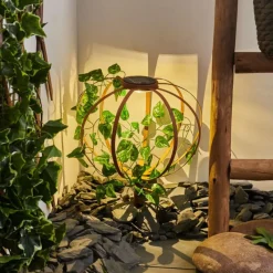 Lampes À Boules-hofstein Lampe solaires Yonkers LED Vert, Rouille, 1 lumière