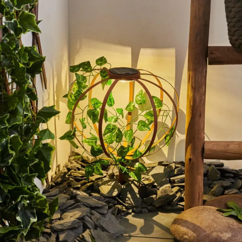 Lampes À Boules-hofstein Lampe solaires Yonkers LED Vert, Rouille, 1 lumière