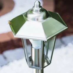 hofstein Lampe sur pied d'extérieur MOSKAU Acier inoxydable, 1 lumière