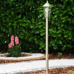 hofstein Lampe sur pied d'extérieur MOSKAU Acier inoxydable, 1 lumière
