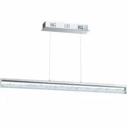 Luminaires Eglo Lampe suspendue Eglo CARDITO 1 LED Chrome, Aspect cristal, 1 lumière* Éclairage Led