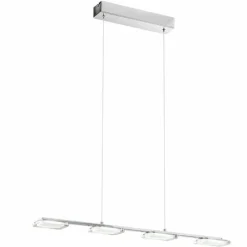 Luminaires Eglo Lampe suspendue Eglo CARTAMA LED Chrome, 4 lumières* Suspensions