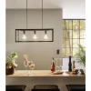 Luminaires Eglo Lampe suspendue Eglo CHARTERHOUSE Noir, 3 lumières