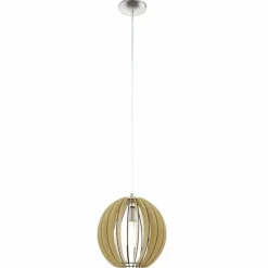Luminaires Scandinaves-Luminaires Eglo Lampe suspendue Eglo COSSANO Nickel mat, 1 lumière