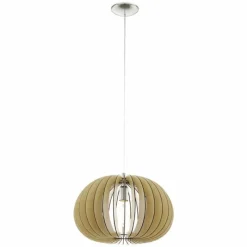 Luminaires Scandinaves-Luminaires Eglo Lampe suspendue Eglo COSSANO Nickel mat, 1 lumière