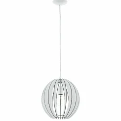 Luminaires Scandinaves-Luminaires Eglo Lampe suspendue Eglo COSSANO Blanc, 1 lumière